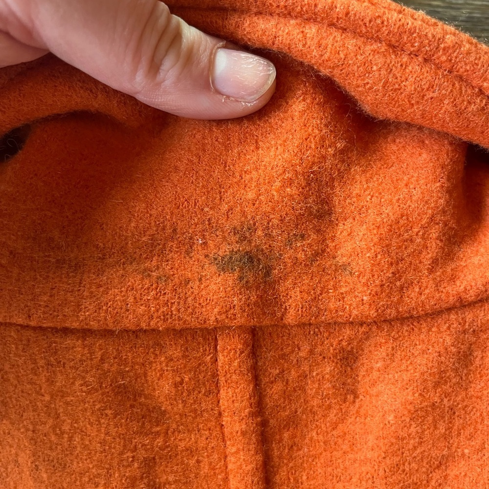 Vintage Talbots Wool & Alpha Orange Women's Pea Coat - Picture 8 of 11